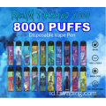 Original 8000 puffs e-rokok mesh koil vape